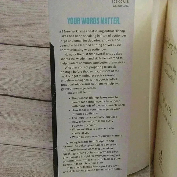 TD Jakes "Don't Drop The Mic" Book - Picture 4 of 4